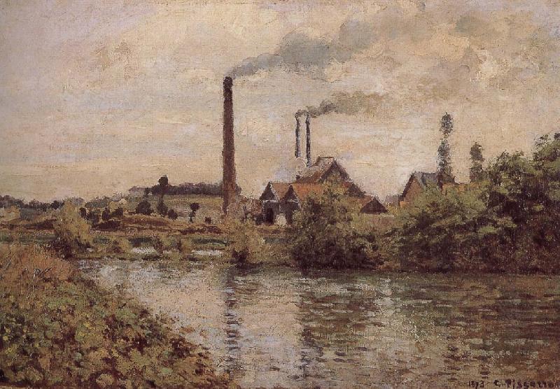 Camille Pissarro Metaponto factory Schwarz oil painting picture